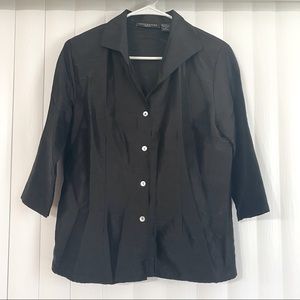 Black Button Down Blouse